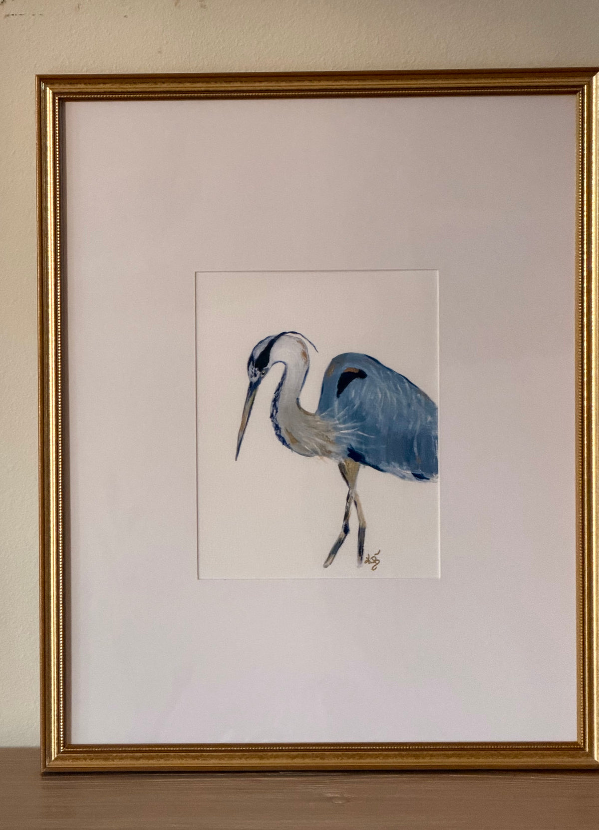 Print Blue Heron #2