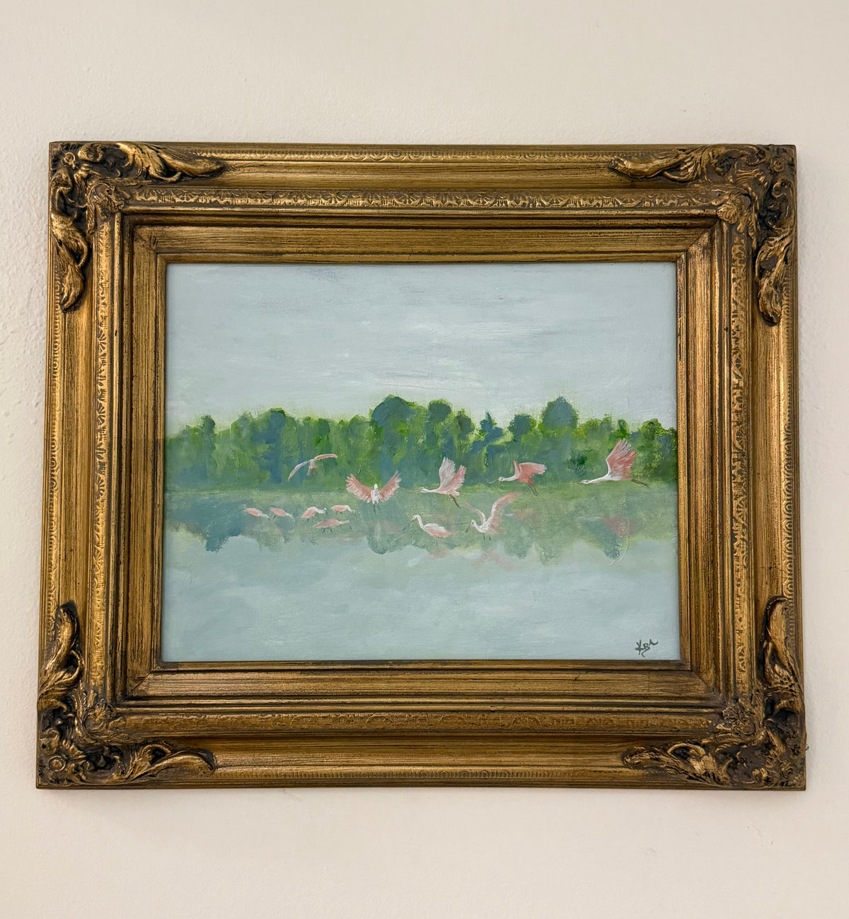 Spoonbills in the Bayou II