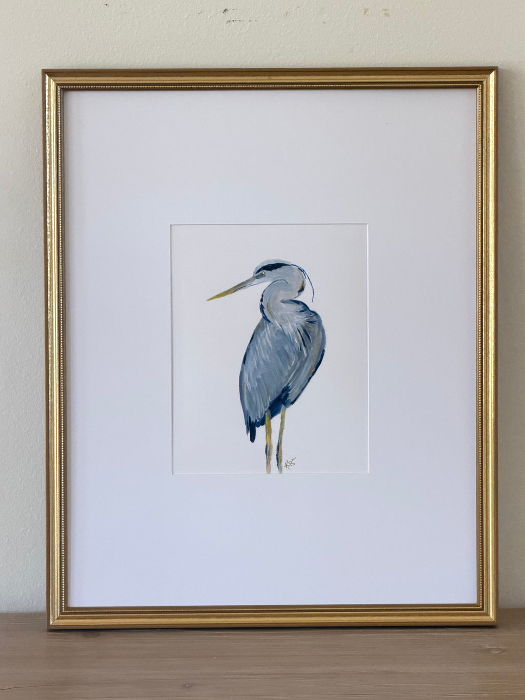 Print Blue Heron #4