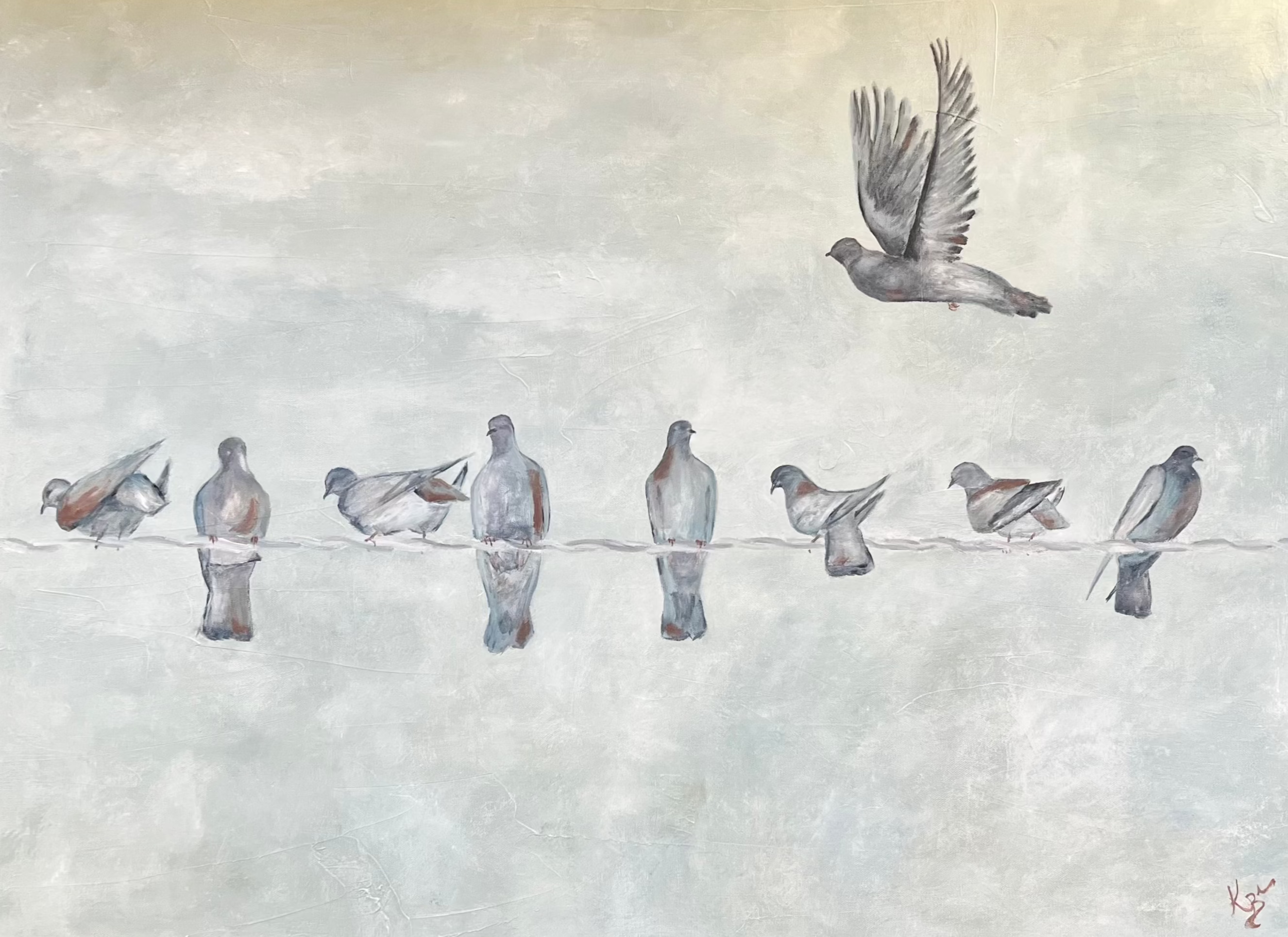 SOLD Birds on a Wire II