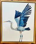 SOLD Framed Heron